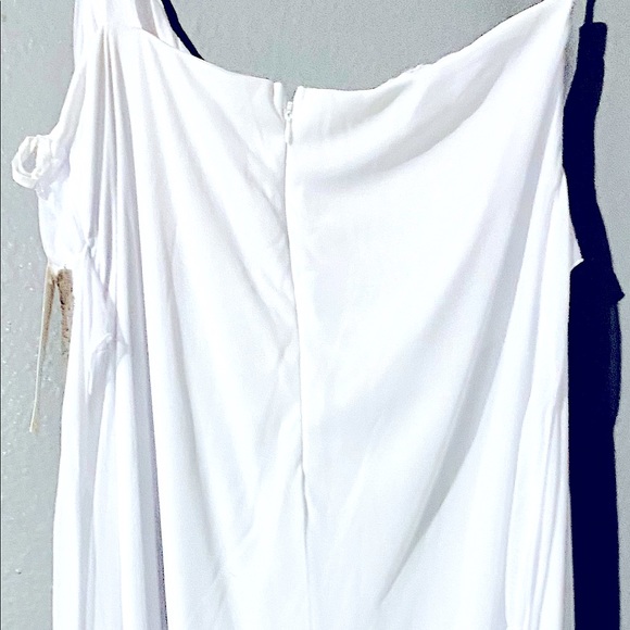 Pure White one shoulder LONG Maxi Dress - Picture 5 of 6